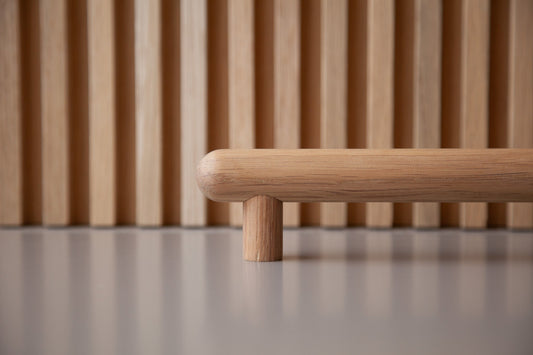 SOFT WHITE OAK  |  TWO STANDOFFS